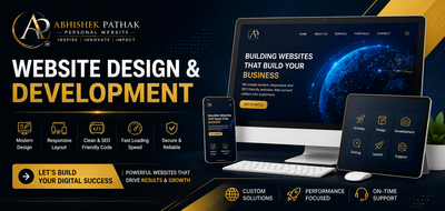 Website design and development services by Abhishek Pathak